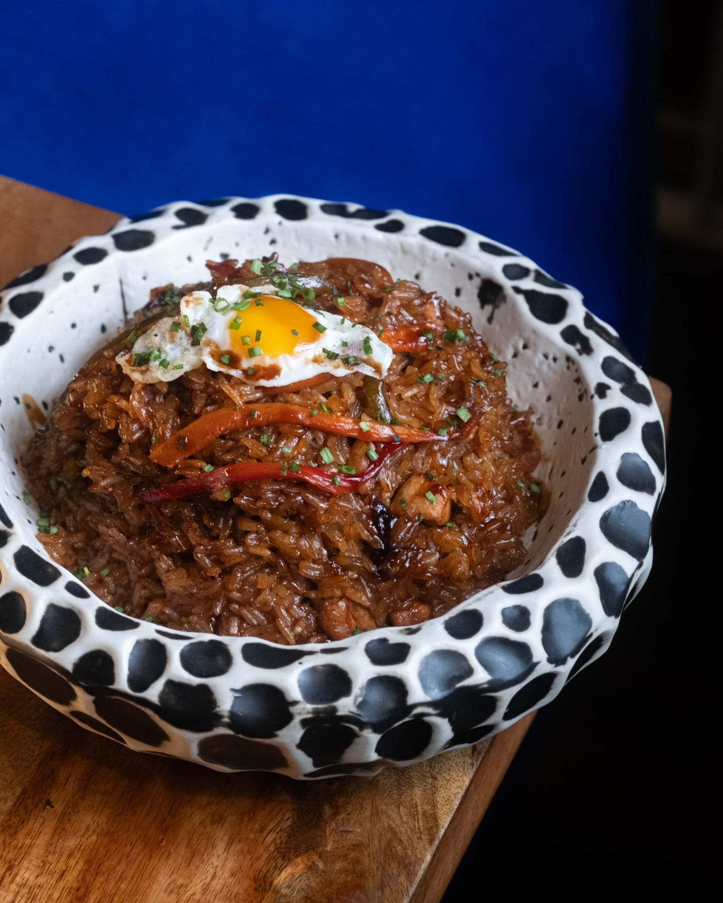 Arroz salteado con huevo